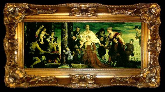 framed  Paolo  Veronese virgin and cbild with ss, ta009-2